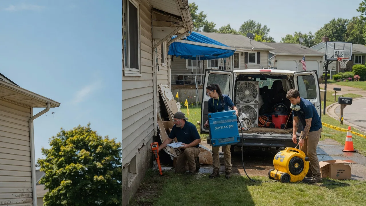 Ceiling Leak Cleanup in Falls, PA near me